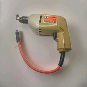 Vintage Black & Decker 3/8" Drill No. 7104 Type 1 120V 2.0A 1200 RPM with Key